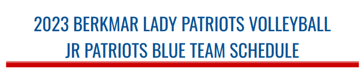 Volleyball Blue Team